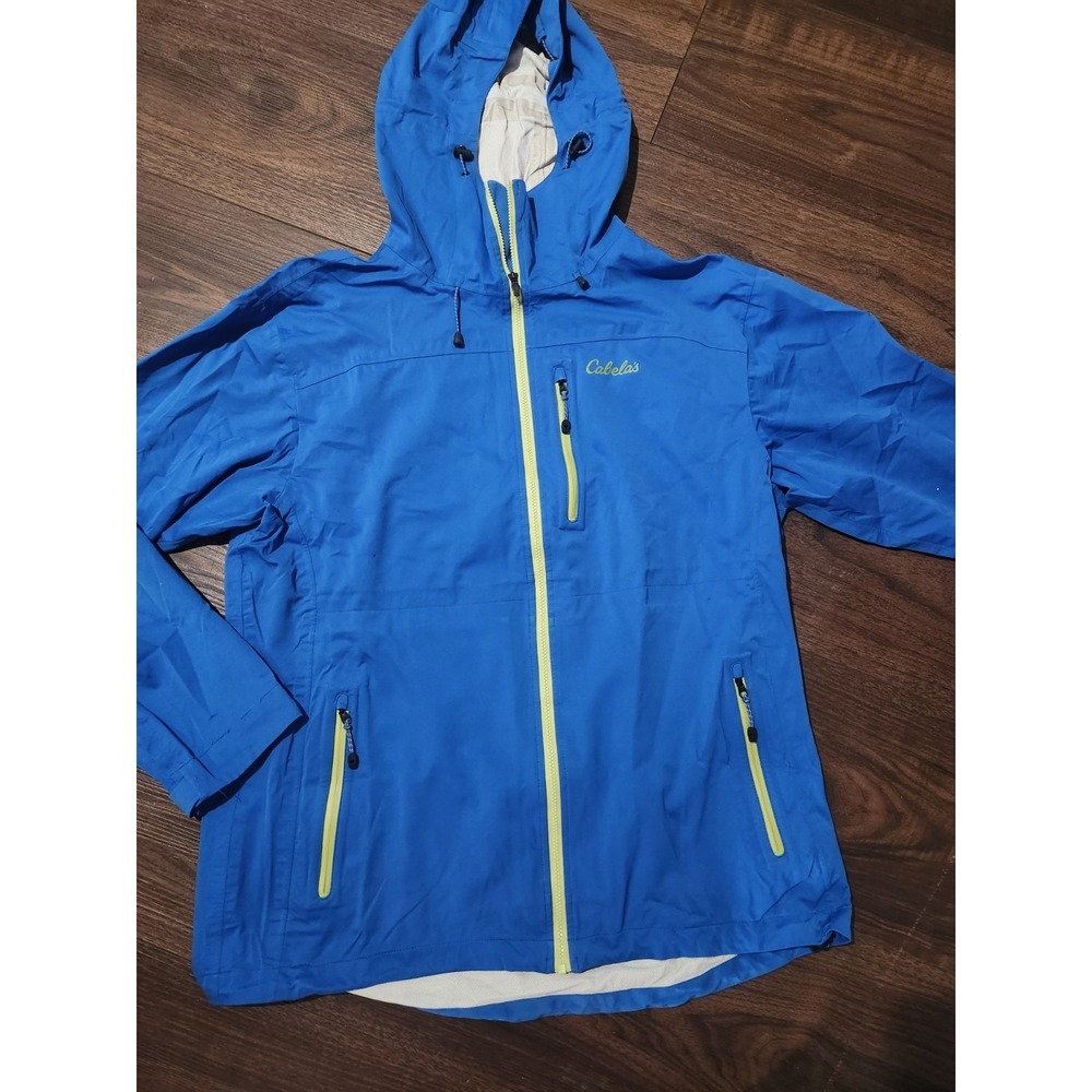 Men's Cabela's Glacier Blue Zippered Mock‎ Neck  Jacket Size L